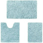 3-Piece Set: Bathroom Rugs Set Ultra Soft Non Slip and Absorbent Chenille DailySale Beige Navy Charcoal Beige-Navy-Charcoal-Light Blue-