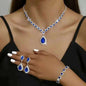 3-Piece Set: Elegant Bridal Jewelry Set - Rhinestone-Encrusted Earrings, Necklace & Bracelet Combo Cartsfy Inc.