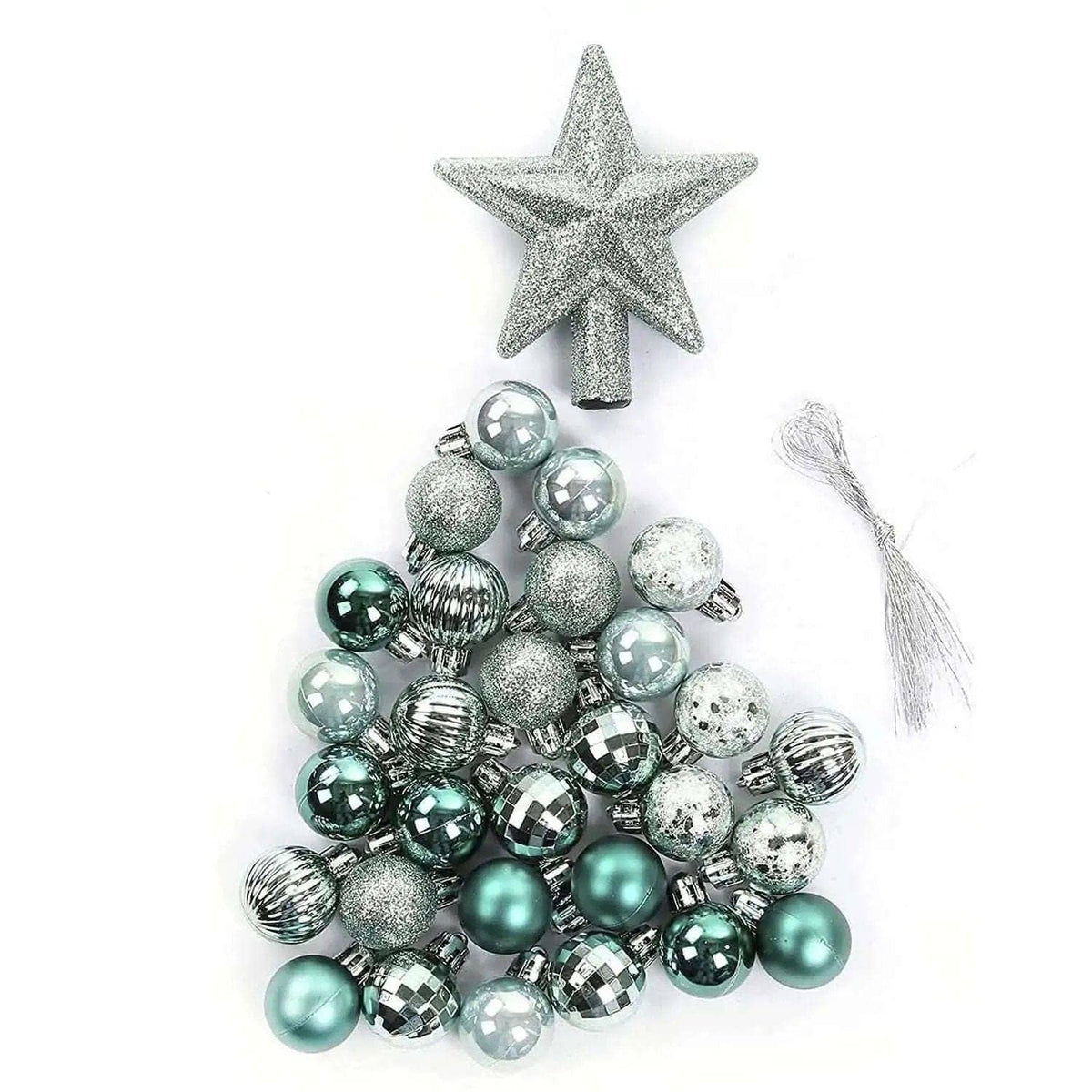 30-Piece: Christmas Balls Ornaments for Xmas Tree DailySale Blue/White/Silver Mint Green Red Blue/White/Silver-Mint Green-Red-White/Golden-Rose/Gold/Pink-Red/Green/White-Red/White/Silver-