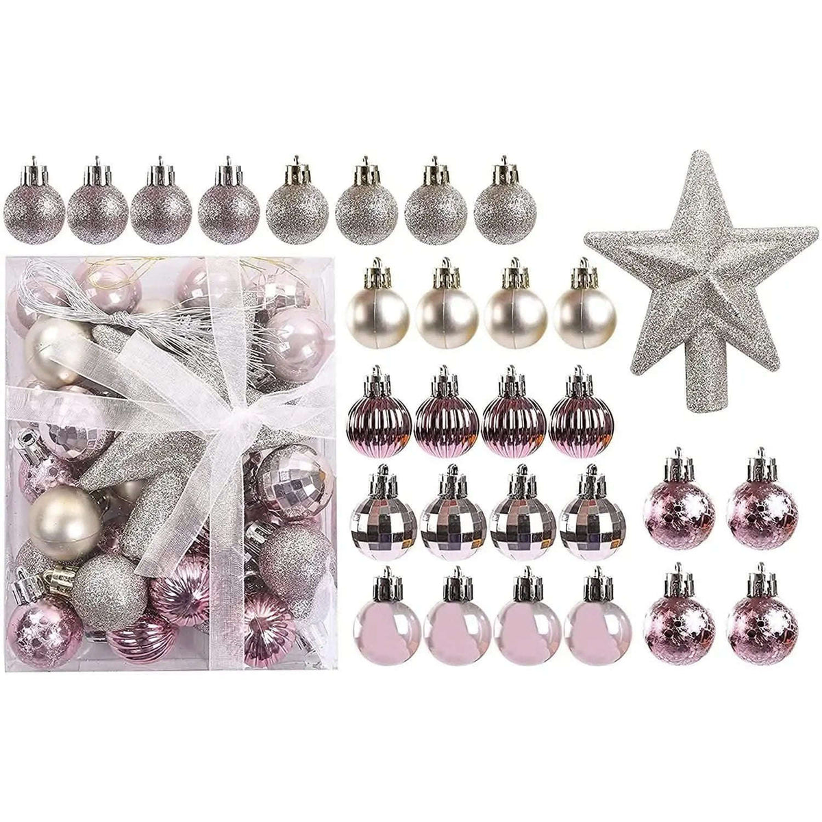 30-Piece: Christmas Balls Ornaments for Xmas Tree Cartsfy Inc.