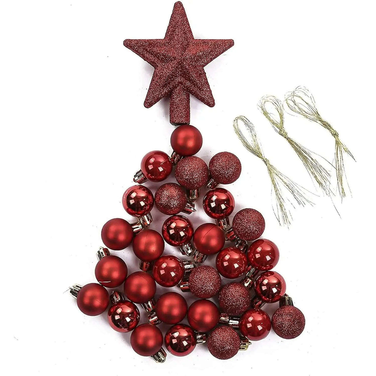 30-Piece: Christmas Balls Ornaments for Xmas Tree Cartsfy Inc.