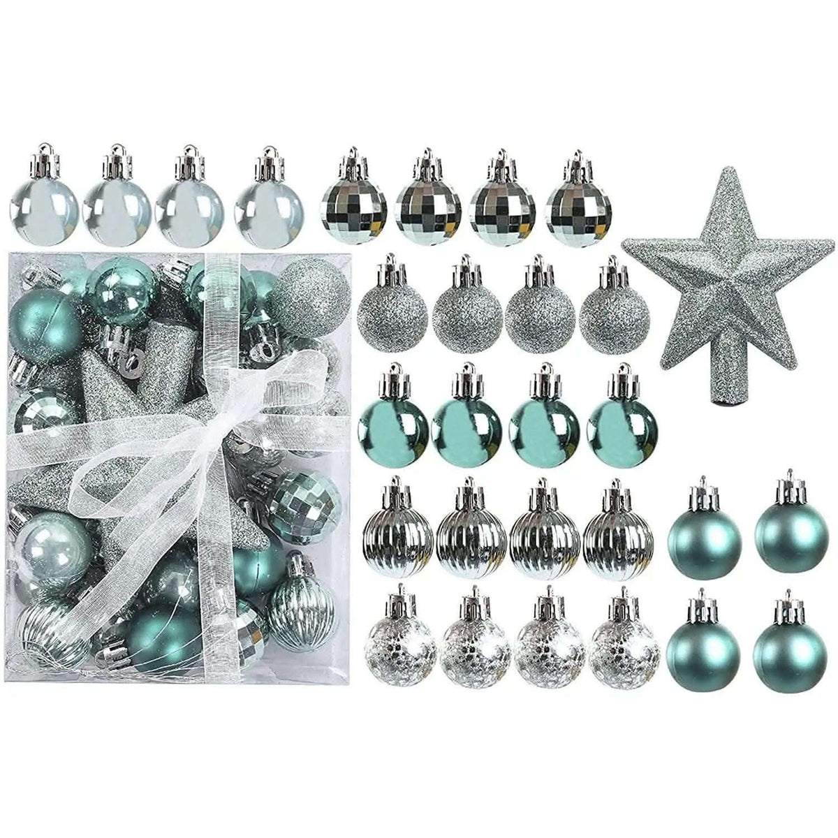30-Piece: Christmas Balls Ornaments for Xmas Tree Cartsfy Inc.