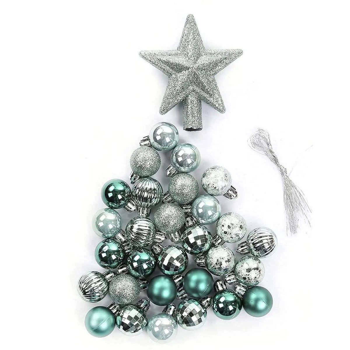 30-Piece: Christmas Balls Ornaments for Xmas Tree Cartsfy Inc.