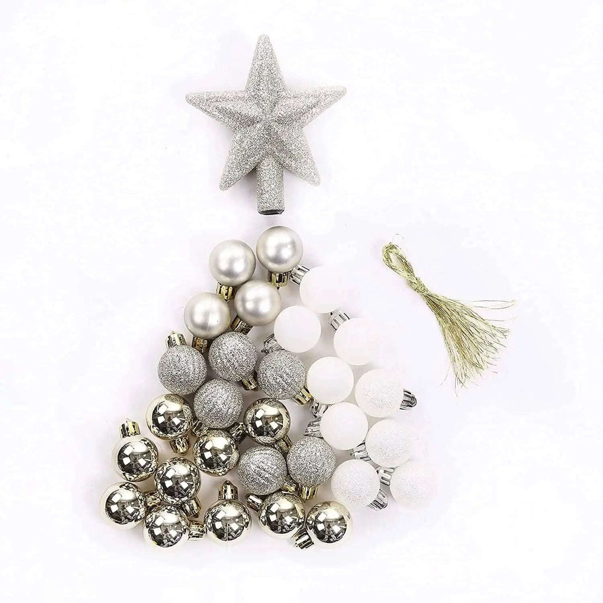 30-Piece: Christmas Balls Ornaments for Xmas Tree Cartsfy Inc.