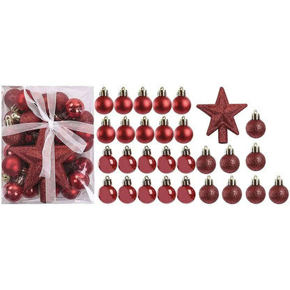 30-Piece: Christmas Balls Ornaments for Xmas Tree Cartsfy Inc.