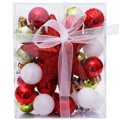 30-Piece: Christmas Balls Ornaments for Xmas Tree Cartsfy Inc.