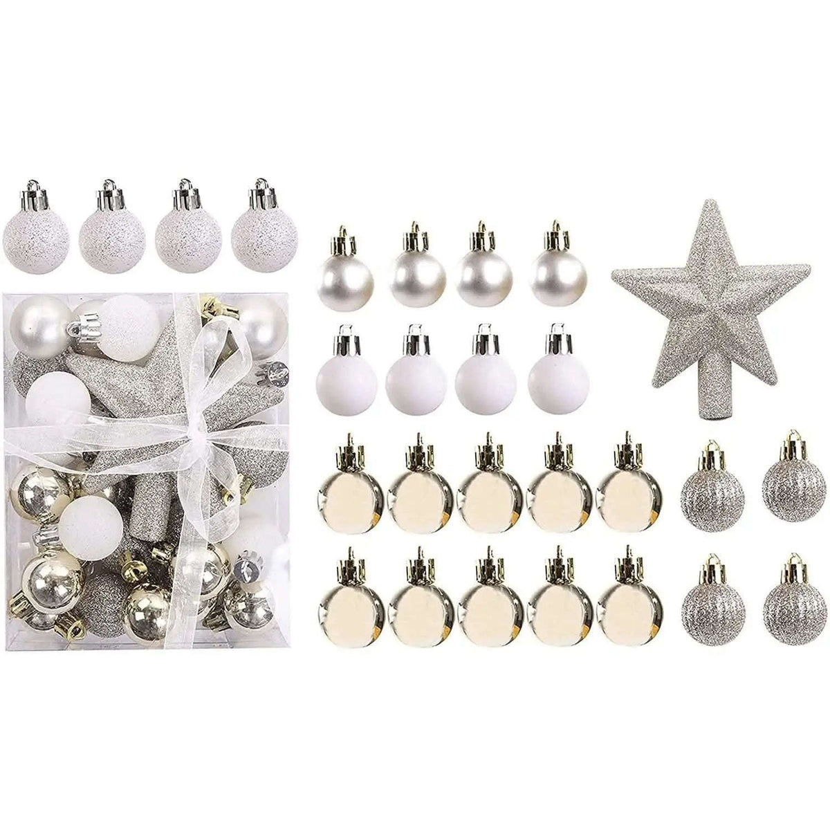 30-Piece: Christmas Balls Ornaments for Xmas Tree Cartsfy Inc.
