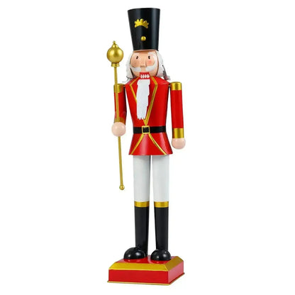 32.5 Inch Christmas Nutcracker with High Hat and Beautiful Scepter Cartsfy Inc.