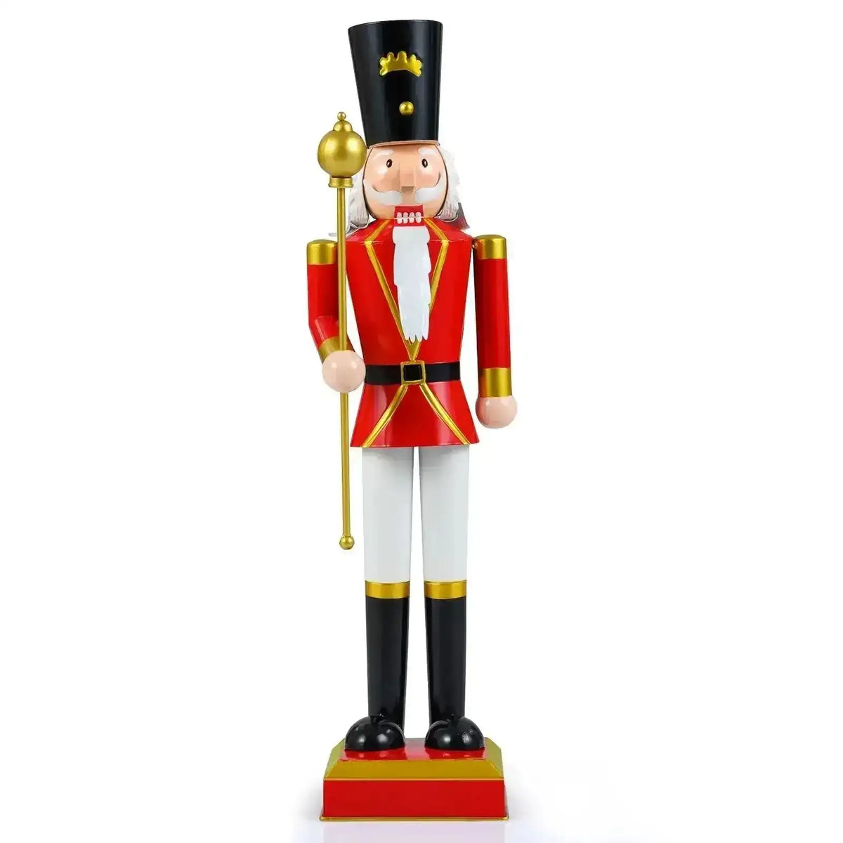 32.5 Inch Christmas Nutcracker with High Hat and Beautiful Scepter Cartsfy Inc.