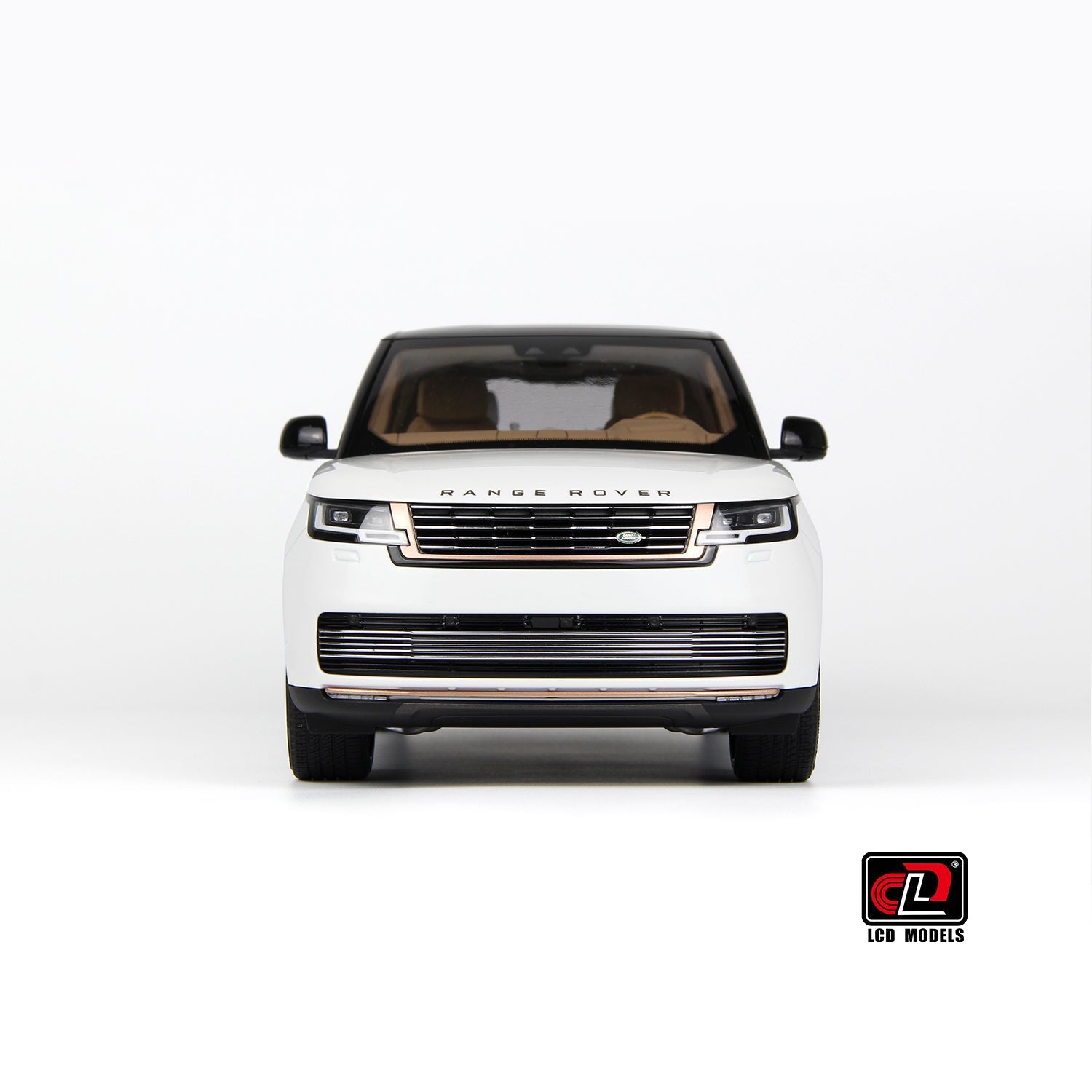 LCD 2022 Land Rover Range Rover SV Serenity White w/ Black Roof 1:18