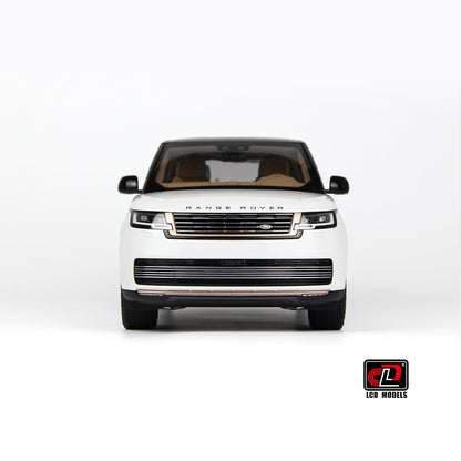 LCD 2022 Land Rover Range Rover SV Serenity White w/ Black Roof 1:18