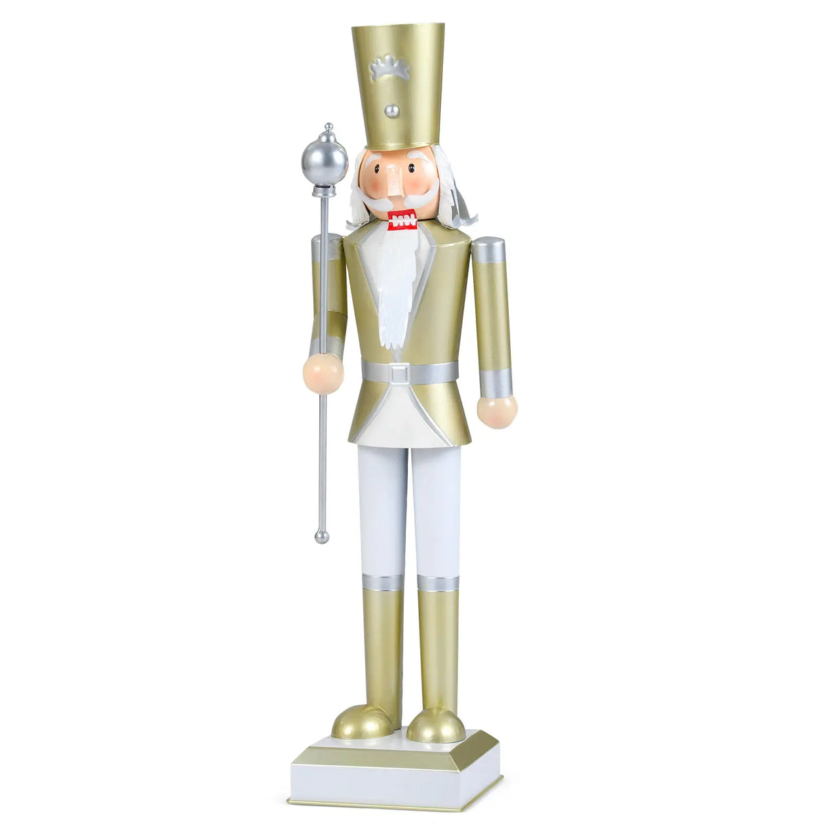 32.5 Inch Christmas Nutcracker with High Hat and Beautiful Scepter