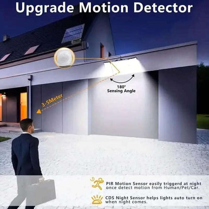 348 LED Motion Sensor Solar Lights Outdoor with Remote Control Cartsfy Inc.