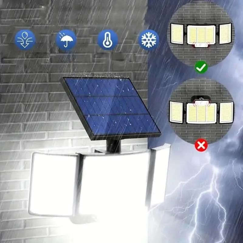 348 LED Motion Sensor Solar Lights Outdoor with Remote Control Cartsfy Inc.
