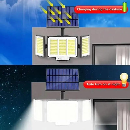 348 LED Motion Sensor Solar Lights Outdoor with Remote Control Cartsfy Inc.