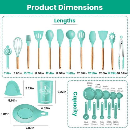 35-Pieces: Kitchen Cooking Utensils Set Cartsfy Inc.