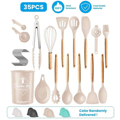 35-Pieces: Kitchen Cooking Utensils Set Cartsfy Inc.