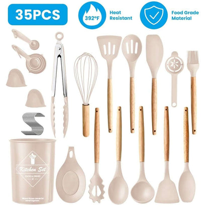 35-Pieces: Kitchen Cooking Utensils Set Cartsfy Inc.