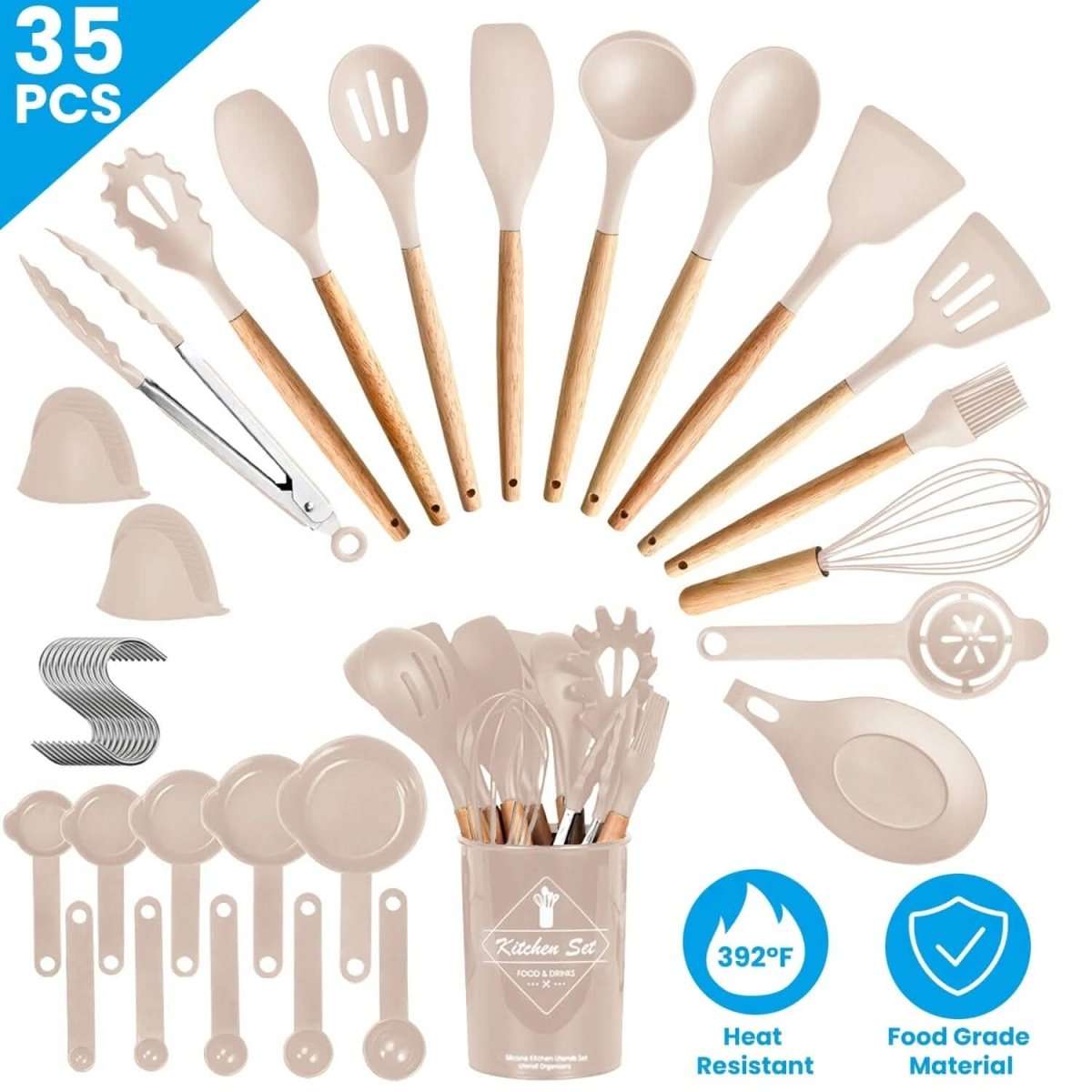 35-Pieces: Kitchen Cooking Utensils Set Cartsfy Inc.