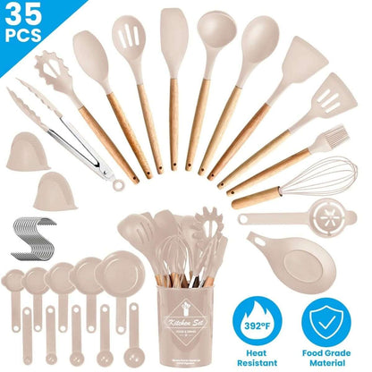 35-Pieces: Kitchen Cooking Utensils Set Cartsfy Inc.