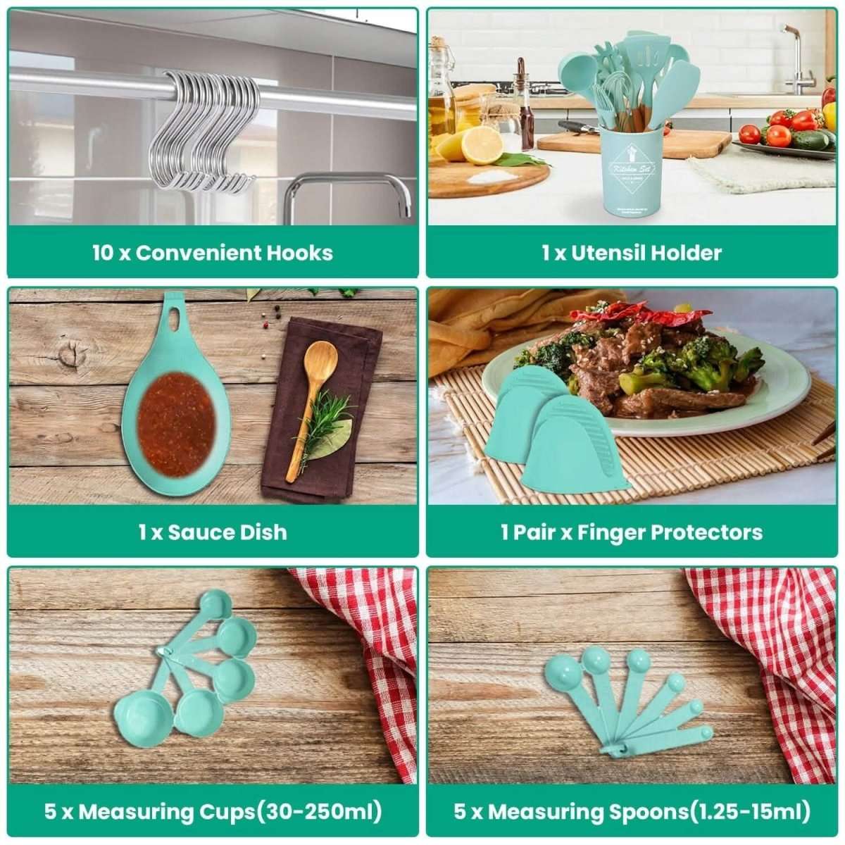 35-Pieces: Kitchen Cooking Utensils Set Cartsfy Inc.