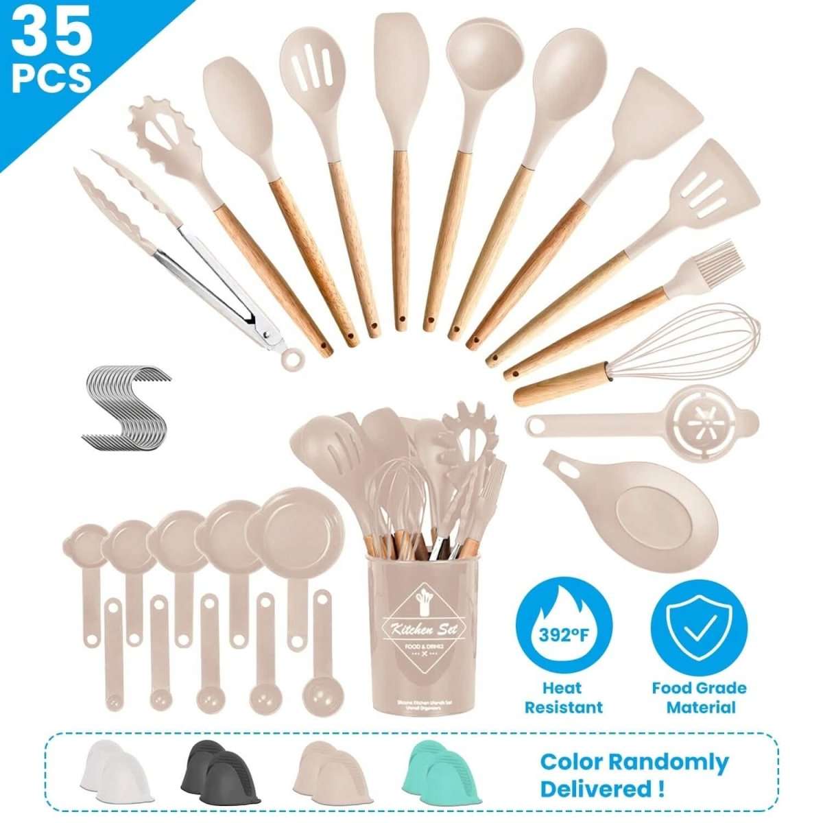 35-Pieces: Kitchen Cooking Utensils Set Cartsfy Inc.