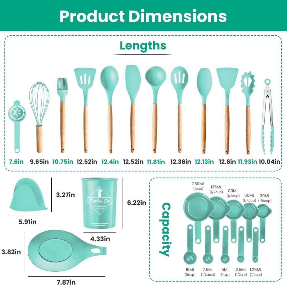 35 - Pieces: Kitchen Cooking Utensils Set - Cartsfy Inc.