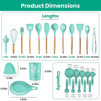 35 - Pieces: Kitchen Cooking Utensils Set - Cartsfy Inc.