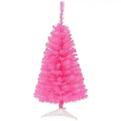 36 Inch Unlit Artificial Christmas Mini Tree with Plastic Stand-Green Cartsfy Inc.