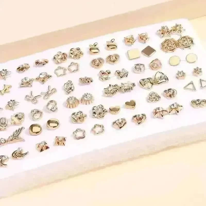 36-Pairs: Women's Fashion Earrings Set - Assorted Heart, Flower, Geometric & More DailySale Default Title Default Title-