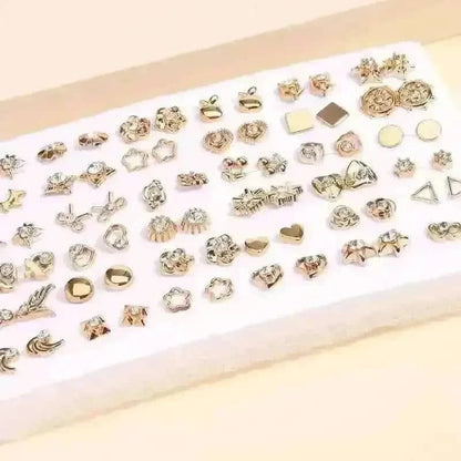 36-Pairs: Women's Fashion Earrings Set - Assorted Heart, Flower, Geometric & More DailySale Default Title Default Title-