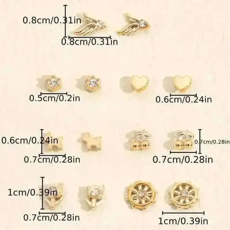 36-Pairs: Women's Fashion Earrings Set - Assorted Heart, Flower, Geometric & More DailySale Default Title Default Title-