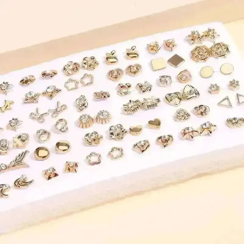 36-Pairs: Women's Fashion Earrings Set - Assorted Heart, Flower, Geometric & More DailySale Default Title Default Title-