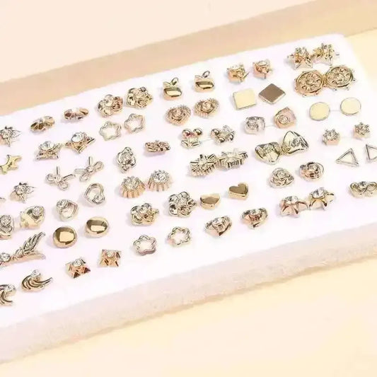 36-Pairs: Women's Fashion Earrings Set - Assorted Heart, Flower, Geometric & More Cartsfy Inc.