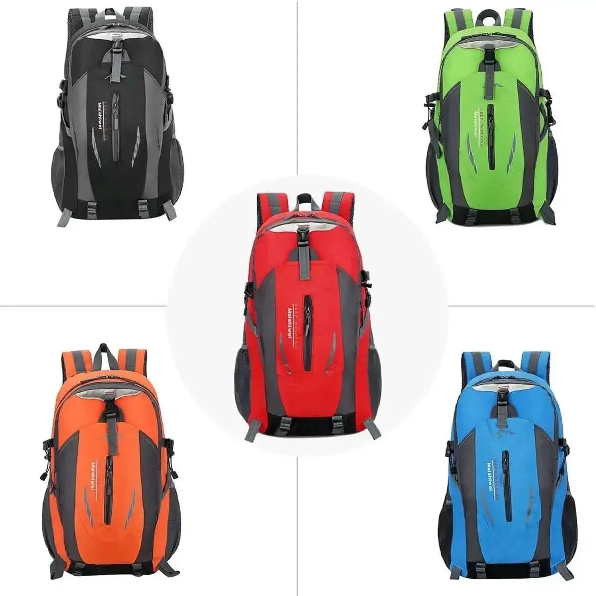 36L Outdoor Backpack Waterproof Travel Knapsack DailySale Black Blue Red Black-Blue-Red-Orange-Green-