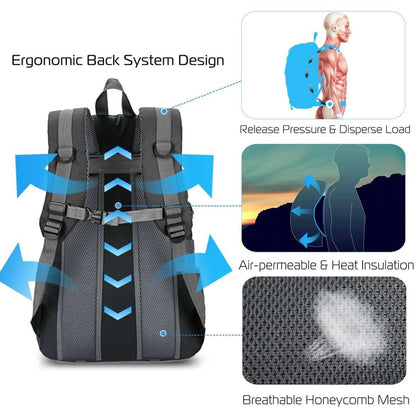 36L Outdoor Backpack Waterproof Travel Knapsack Cartsfy Inc.