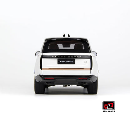 LCD 2022 Land Rover Range Rover SV Serenity White w/ Black Roof 1:18