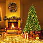 6.5 Feet Pre-lit Hinged Christmas Tree with LED Lights