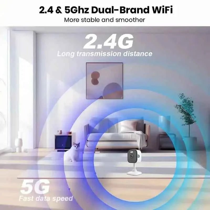 3MP Smart Home Security Camera – Night Vision, Two - Way Audio, Motion Detection, Alexa Compatible - Cartsfy Inc.