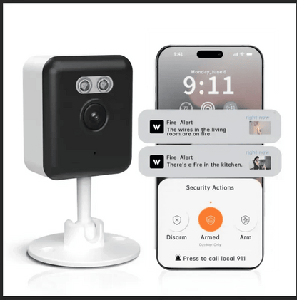 3MP Smart Home Security Camera – Night Vision, Two - Way Audio, Motion Detection, Alexa Compatible - Cartsfy Inc.