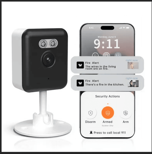 3MP Smart Home Security Camera – Night Vision, Two - Way Audio, Motion Detection, Alexa Compatible - Cartsfy Inc.