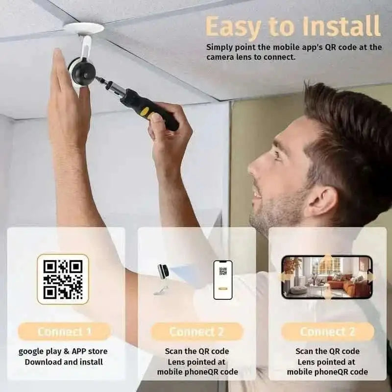 3MP Wireless security Camera – Two-Way Audio, Motion Detection, Night Vision Cartsfy Inc.