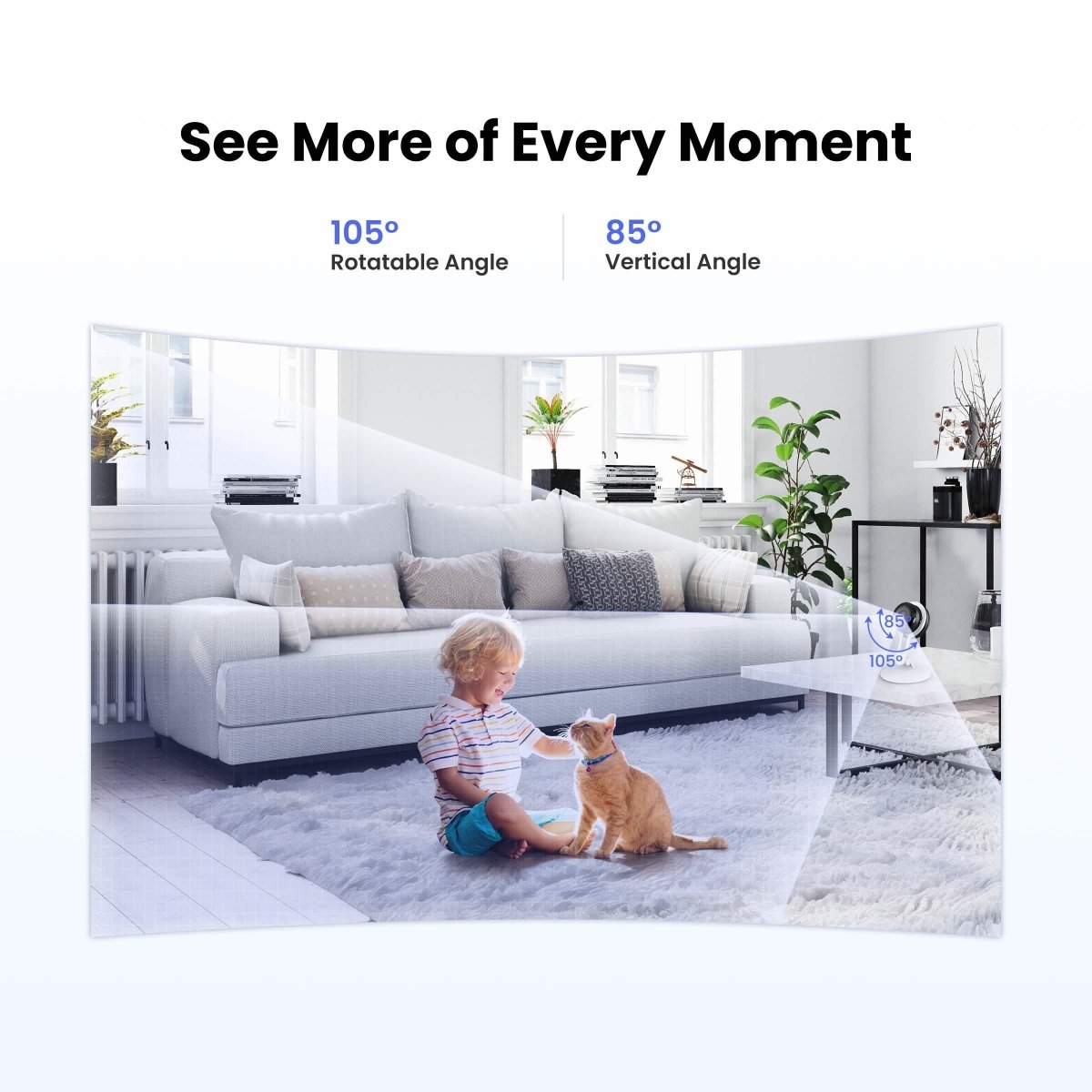 3MP Wireless Smart AI Home Security Camera – Two - Way Audio, Motion Detection, Night Vision - Cartsfy Inc.