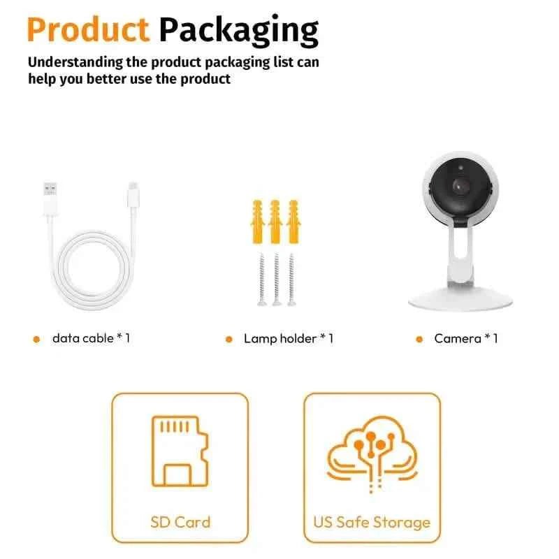 3MP Wireless Smart AI Home Security Camera – Two - Way Audio, Motion Detection, Night Vision - Cartsfy Inc.