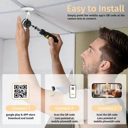 3MP Wireless Smart AI Home Security Camera – Two - Way Audio, Motion Detection, Night Vision - Cartsfy Inc.
