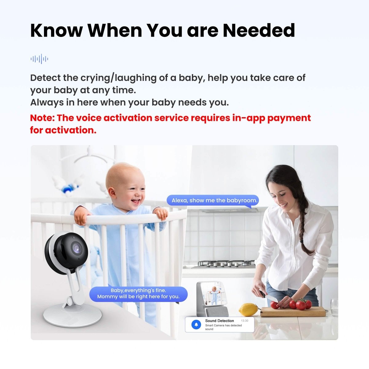 3MP Wireless Smart AI Home Security Camera – Two - Way Audio, Motion Detection, Night Vision - Cartsfy Inc.
