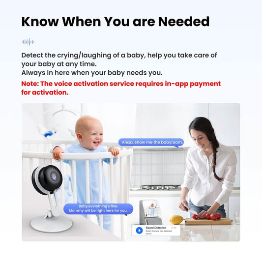3MP Wireless Smart AI Home Security Camera – Two - Way Audio, Motion Detection, Night Vision - Cartsfy Inc.