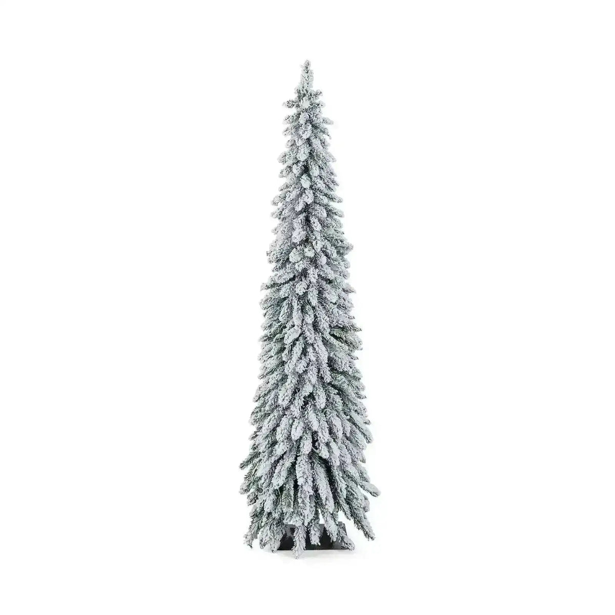 4/5/6 Feet Pre-Lit Artificial Christmas Tree Snow-Flocked Slim Pencil Xmas Decor-5 ft Cartsfy Inc.