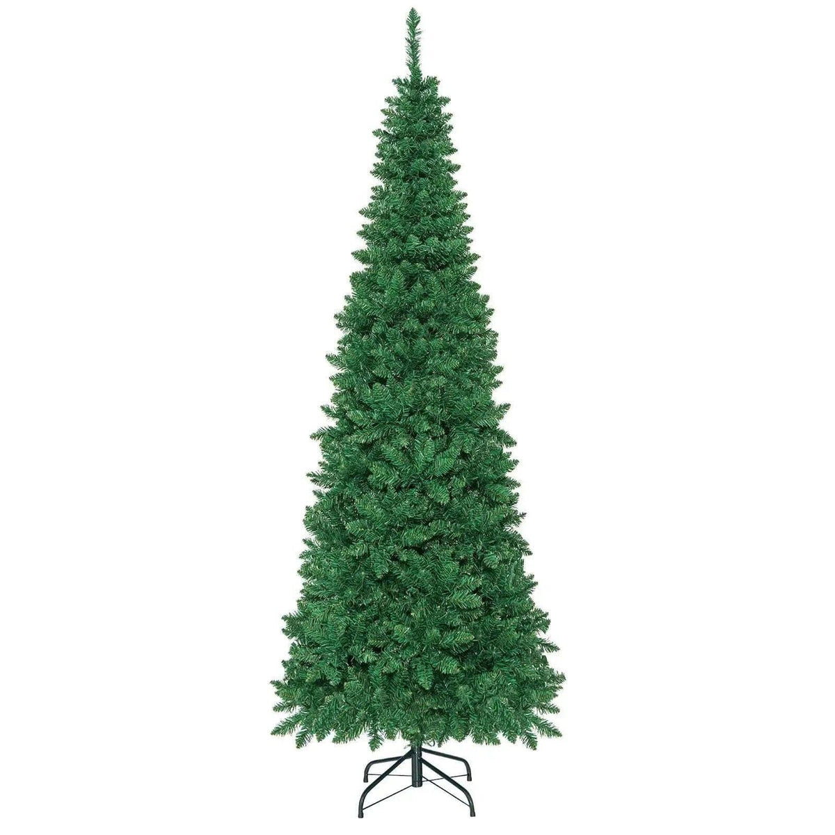 4.5 ft Pre-Lit Premium Hinged Artificial Fir Pencil Christmas Tree with LED Lights Cartsfy Inc.