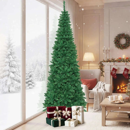 4.5 ft Pre-Lit Premium Hinged Artificial Fir Pencil Christmas Tree with LED Lights Cartsfy Inc.